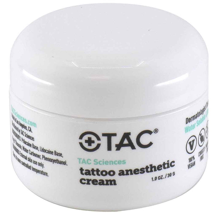 TAC Sciences Tattoo Anesthetic Numbing Cream - 1 oz Jar